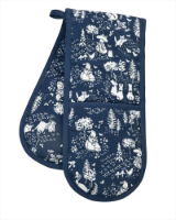 PETER RABBIT CLASSIC DARK BLUE DOUBLE OVEN GLOVE