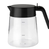 NOHR GLASS SERVER JUG METALLIC BLACK