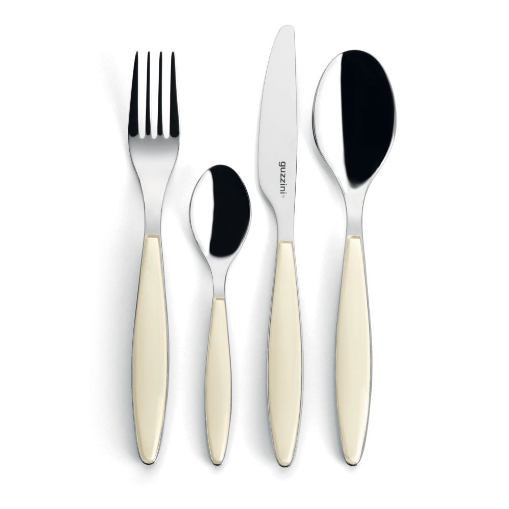 24-PIECE CUTLERY SET FEELING CREAM