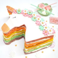 UNICORN CAKE MOULD AND STAINLESS STEEL CUTTER 