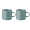 STELTON MUG SET OF 2 DUSTY GREEN