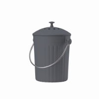 ECO COMPOST PAIL SLATE -  BAMBOO FIBRE