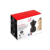 BISTRO PEPPER & SALT MILL SET 10CM CHOCOLATE NATURAL