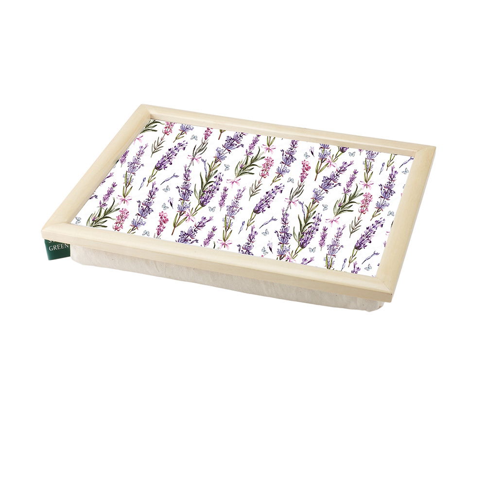 LAVENDER MEADOW LAP TRAY