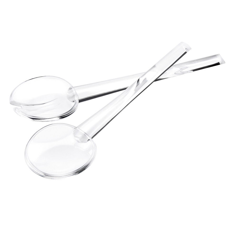 CLEAR SALAD SERVERS