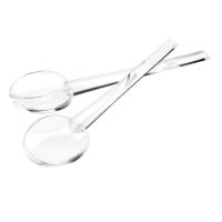 CLEAR SALAD SERVERS