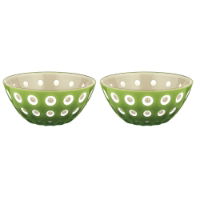 LE MURRINE SET OF 2 BOWLS 12.5CM DIA, LE MURRINE SET OF 2 BOWLS, 12.5CM DIA, GUZZINI, HOME, DECOR, STYLISH, GLASSMAKING, BOWL, HOMEWARE, KITCHEN, BPA FREE, BUY ONLINE, TRADE, COOKSHOP, sand, moss green