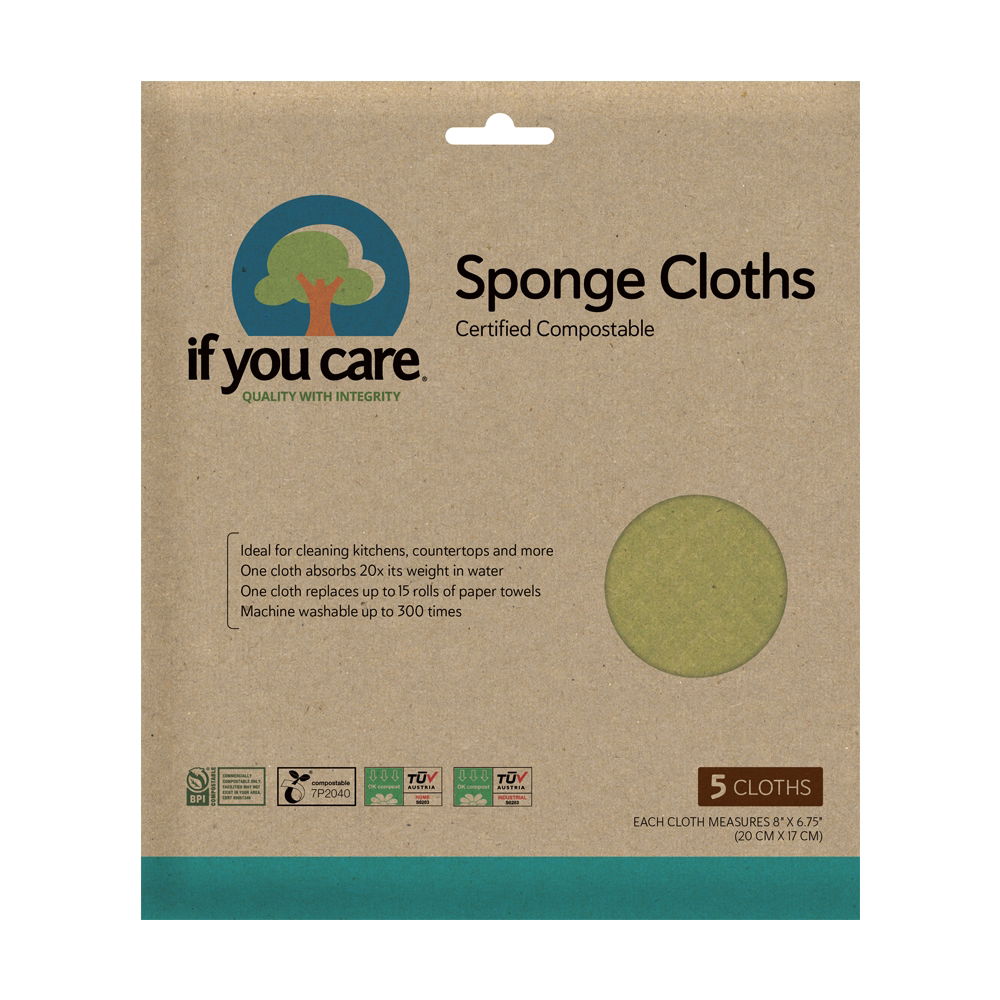 IF YOU CARE NATURAL SPONGE CLOTHS