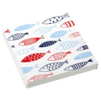 FISH ON TOUR 33 X 33CM 3 PLY PAPER NAPKINS