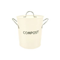 COMPOST PAIL BAKERS WHITE