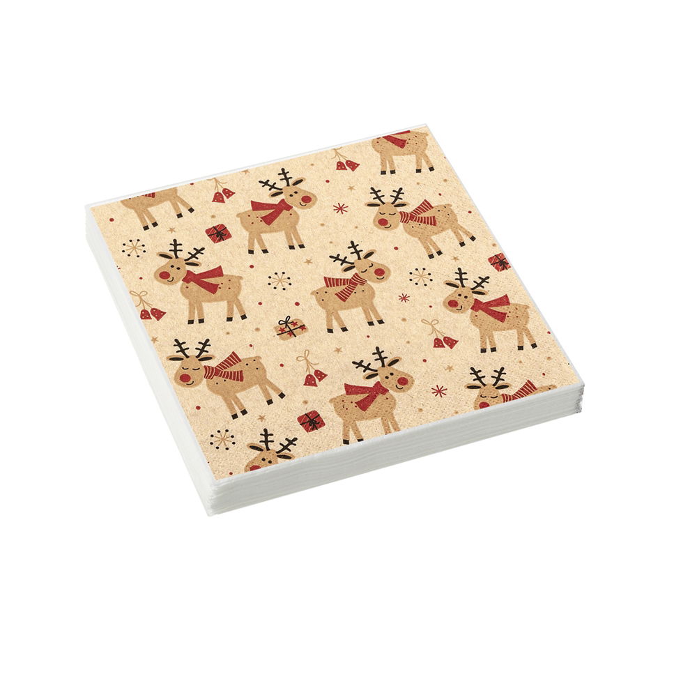 LOVELY DEERS PAPER NAPKINS 33 X 33CM