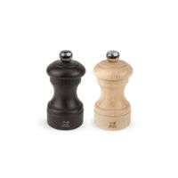 BISTRO PEPPER & SALT MILL SET 10CM CHOCOLATE NATURAL