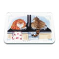 PUSSY WARMER GLASS WORKTOP PROTECTOR LARGE 50X40CM