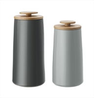 EMMA COFFEE CANISTER/STORAGE JAR 500 G  DARK GREY