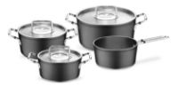 #LUNO 4 PIECE SET  STEW POT 18, 20, 24CM  SAUCEPAN 18CM