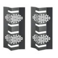 MOSAIC 12" V BLACK MATTE RISER, SET OF 2 RISERS