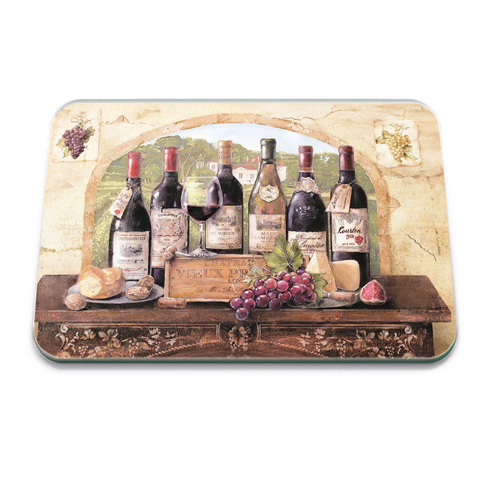 DEGUSTATION DE VIN 50 X 40CM LARGE GLASS WORKTOP PROTECTOR