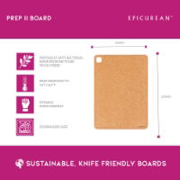 MEDIUM PREP II CUTTING BOARD NATURAL