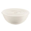 TIERRA LARGE LIDDED BOWL MILK WHITE 