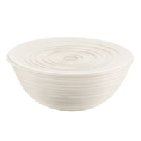 TIERRA LARGE LIDDED BOWL MILK WHITE 