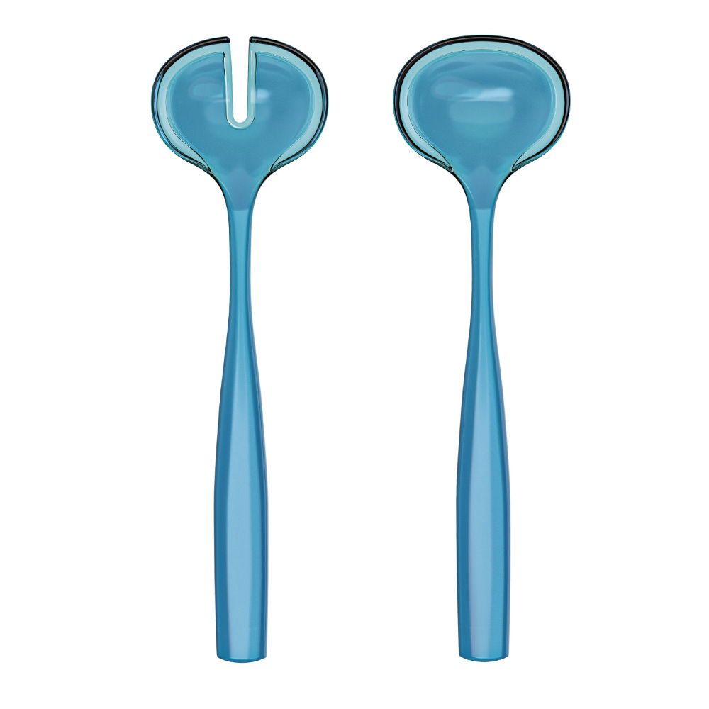 DOLCE VITA TURQUOISE SALAD SERVERS 