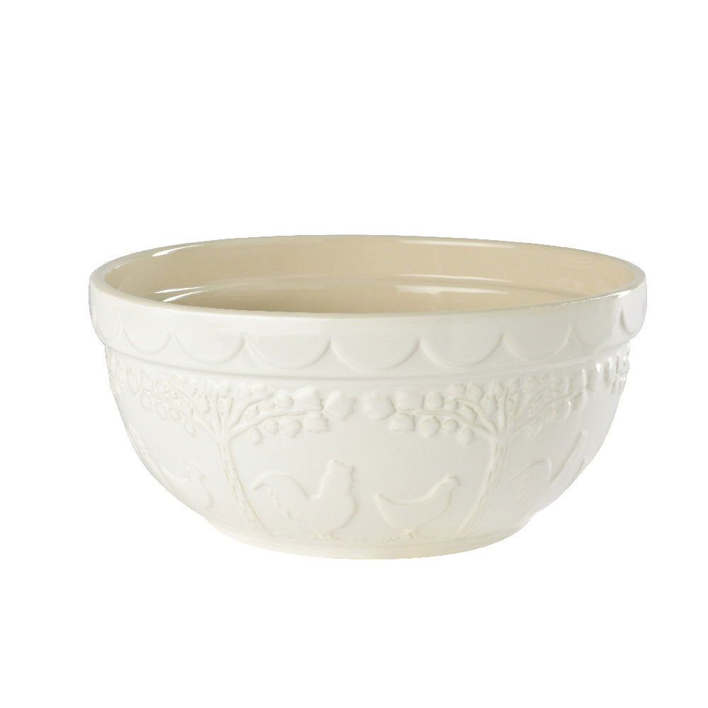 THE PANTRY MEDIUM WHITE CERAMIC BOWL 23 X 23 X 11.8CM