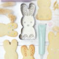 RABBIT COOKIE CUTTER & WOODEN EMBOSSER