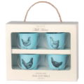 MILL HOUSE BLUE VINTAGE HENS EGG CUP PAILS