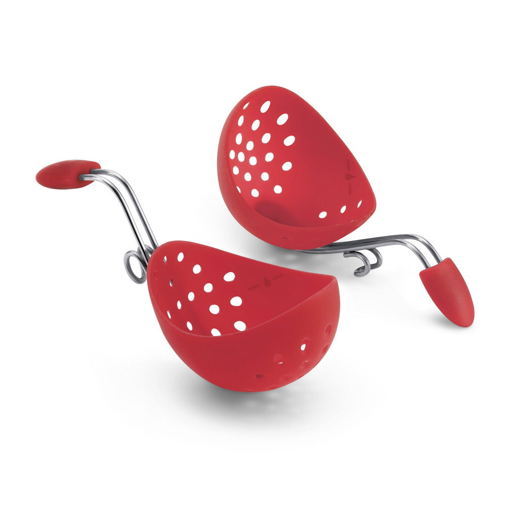 EGG POACHER RED (SET OF 2)  