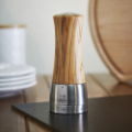 MADRAS U'SELECT PEPPER MILL OLIVE WOOD STAINLESS STEEL FINISH 16CM 