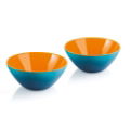 BLUE/ORANGE SET 2 BOWLS CM 12 MY FUSION