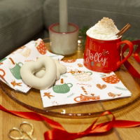 SWEET CUPS PAPER NAPKINS 33 X 33CM