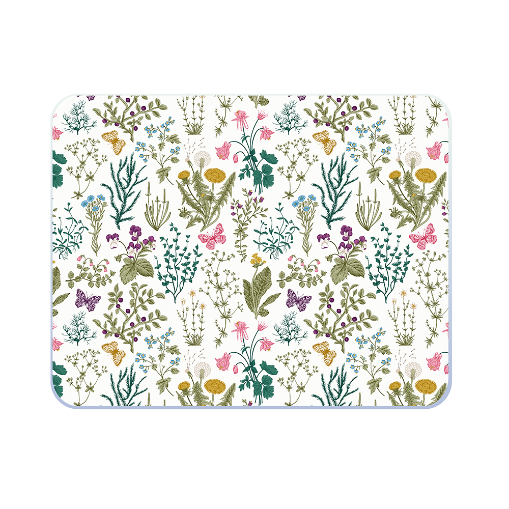 BOTANICAL FLOWERS MED WORKTOP PROTECTOR (CL)