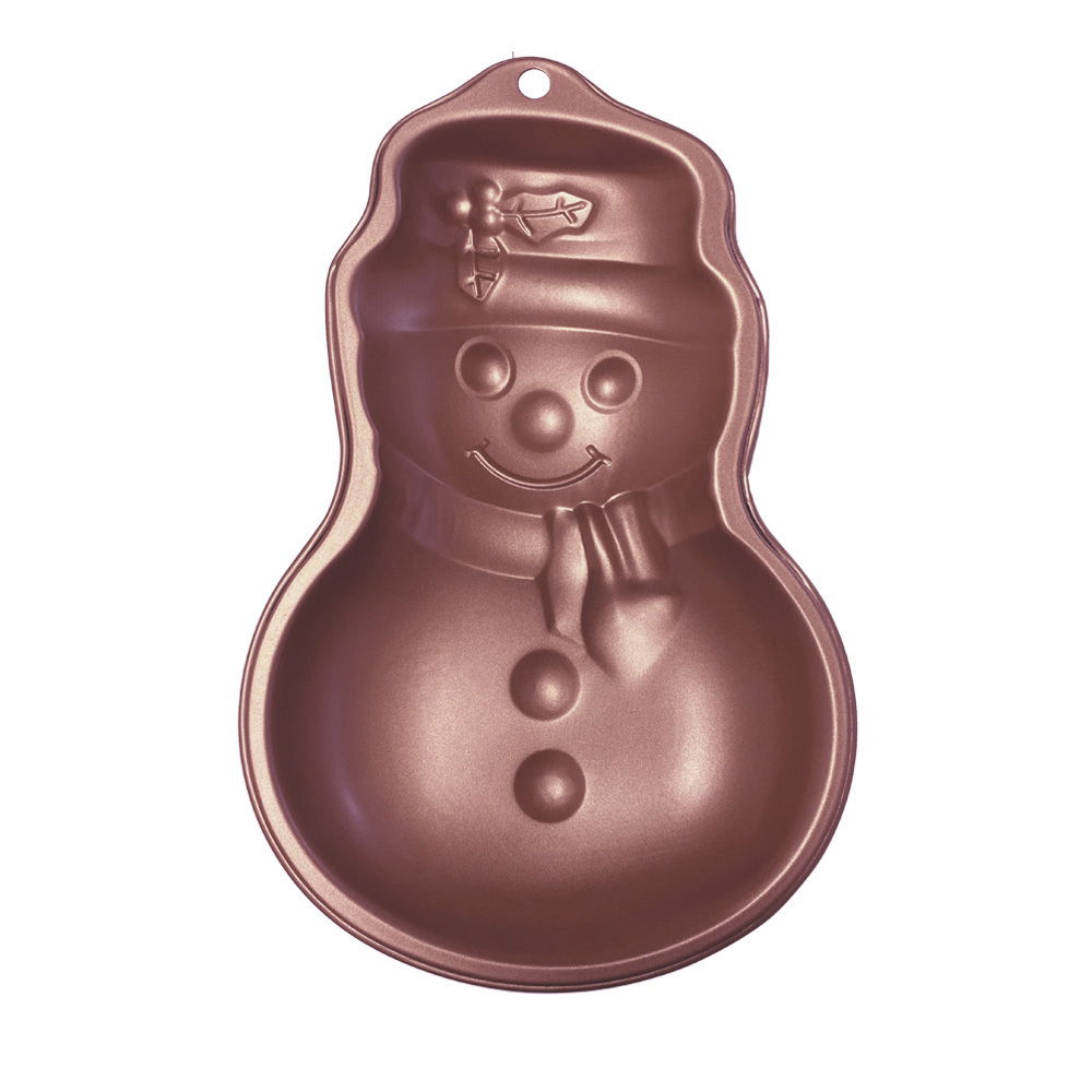 COPPER SNOWMAN CAKE PAN