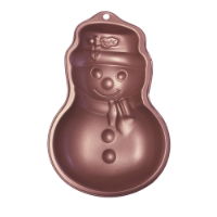 COPPER SNOWMAN CAKE PAN