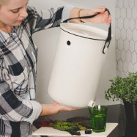 ORGANKO II WHITE KITCHEN COMPOSTER NO BRAN