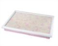 PETER RABBIT CLASSIC PATTERN GLASS PINK LAP TRAY