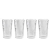 PILASTRO TALL GLASS TUMBLERS 4PC SET 