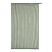 GREEN WHITE STRIPPED TEA TOWEL