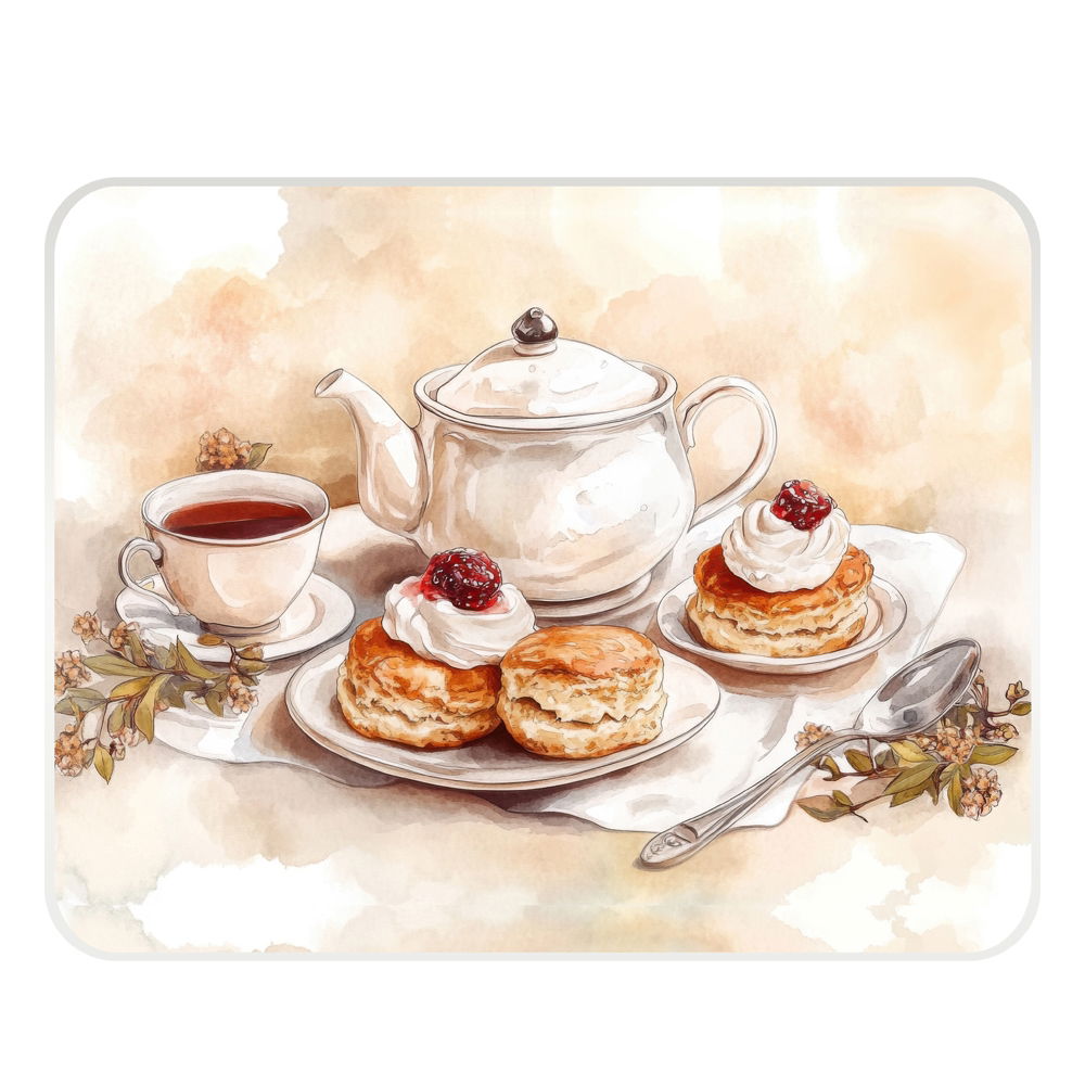 CREAM TEA MED WORKTOP PROTECTOR (CL)