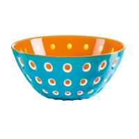 LE MURRINE BOWL 20CM DIA, LE MURRINE SET OF 2 BOWLS, 25CM DIA, GUZZINI, HOME, DECOR, STYLISH, GLASSMAKING, BOWL, HOMEWARE, KITCHEN, BPA FREE, BUY ONLINE, TRADE, COOKSHOP, blue and orange