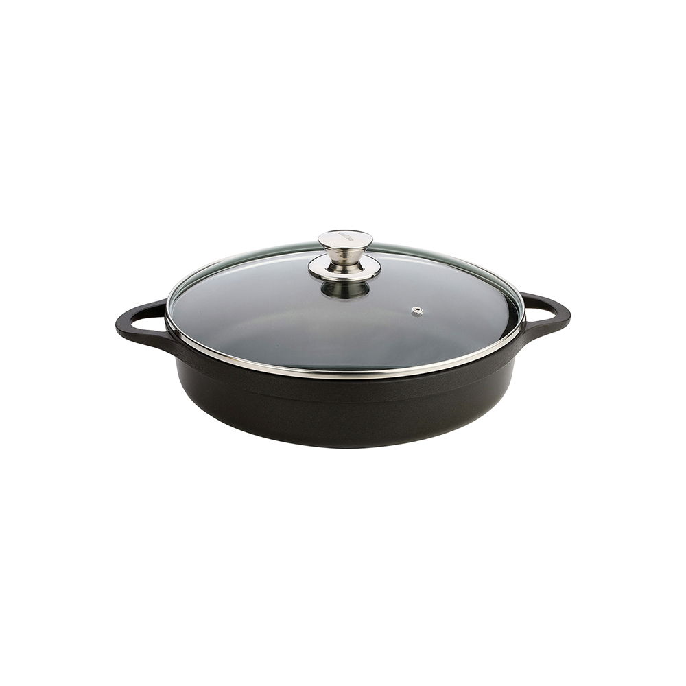 40CM BLACK SHORT CASSEROLE IND VALIRA