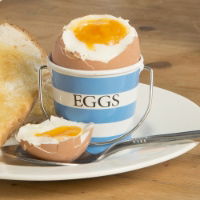 MILL HOUSE BLUE & WHITE EGG CUP PAILS, EGGS, BOILED EGGS, BREAKFAST, KITCHEN