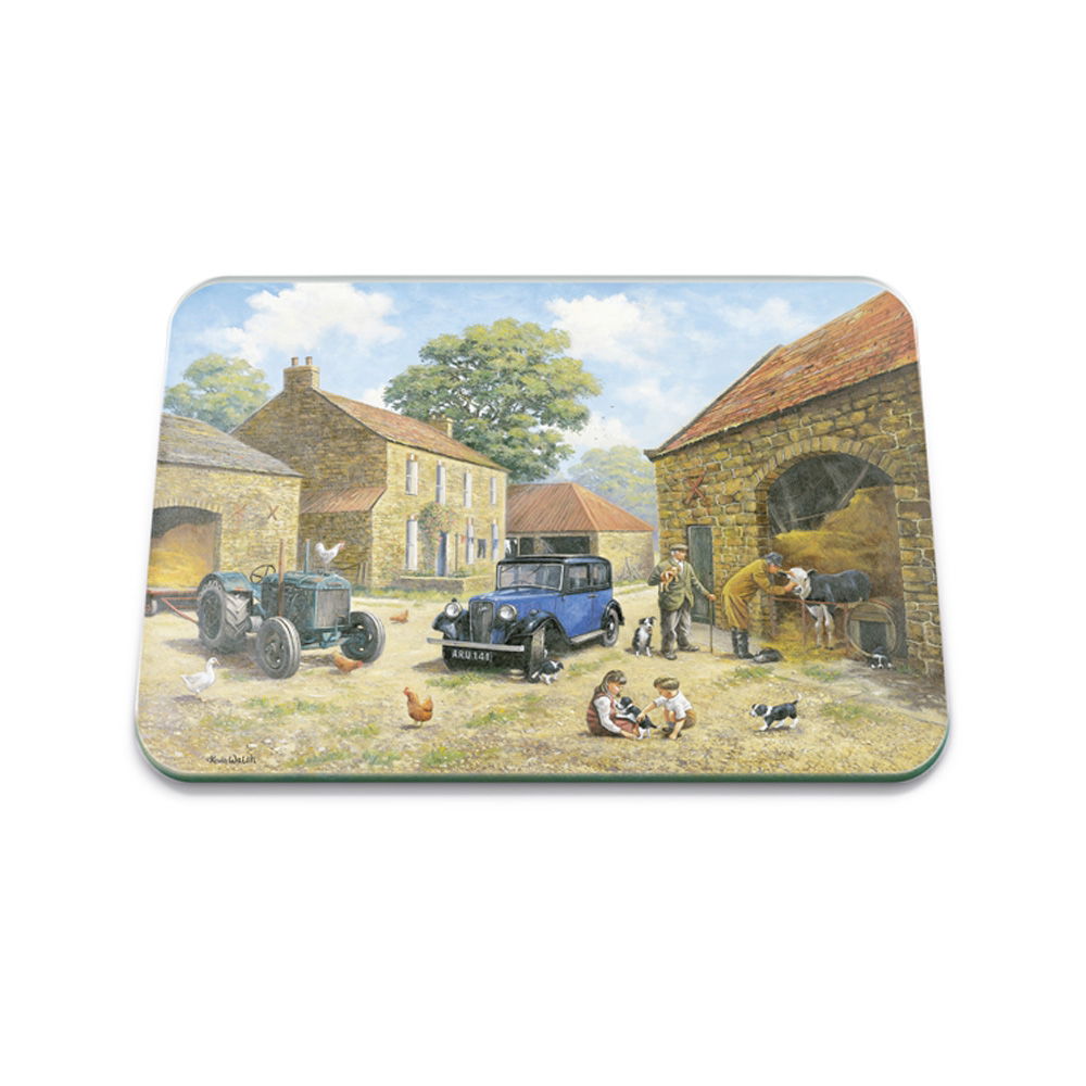 VETS VISIT SMALL GLASS WORKTOP PROTECTOR 30 X 22CM