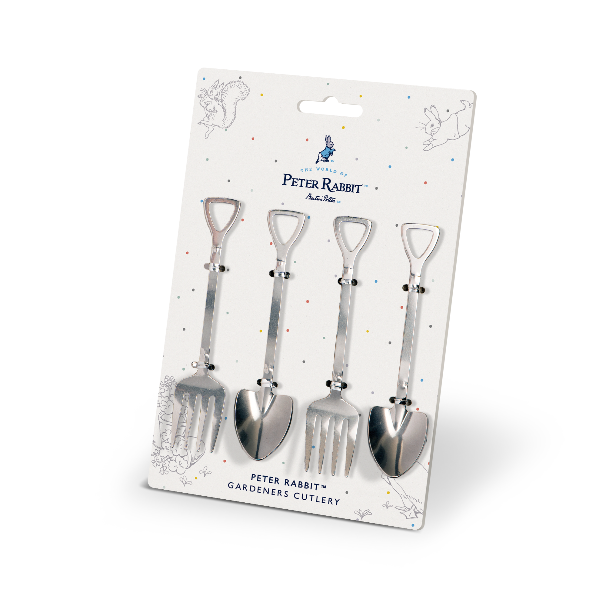 PETER RABBIT CLASSIC GARDENERS CUTLERY SET OF 4