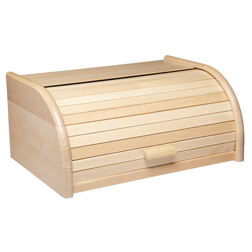 BEECHWOOD ROLL TOP BREAD BIN