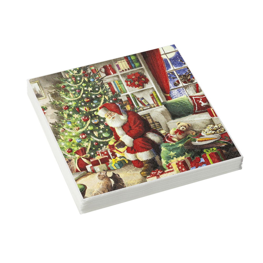 SANTA BRINGS GIFTS PAPER NAPKINS 33 X 33CM